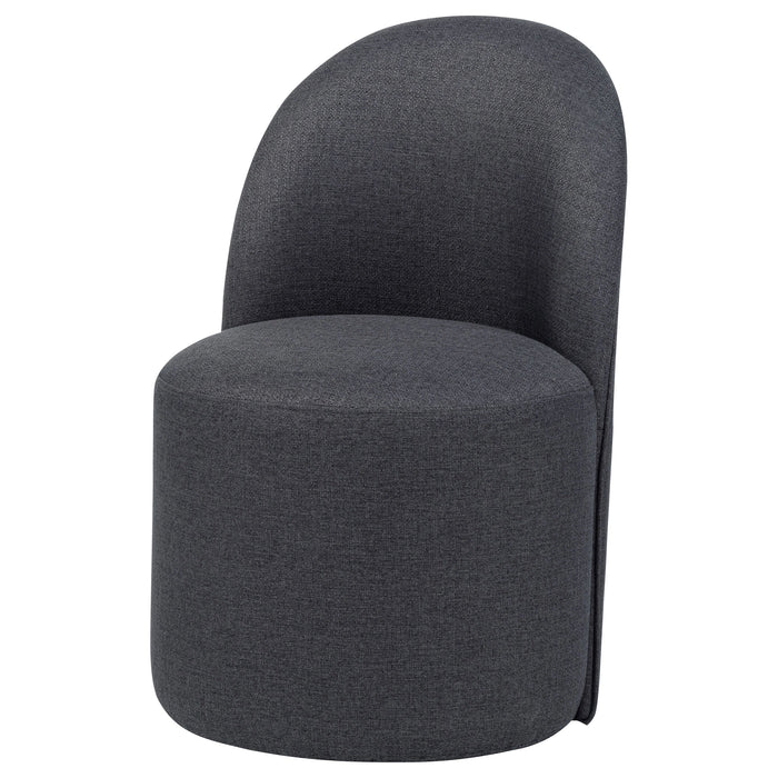 Aubrey Upholstered Barrel Dining Side Chair of 2