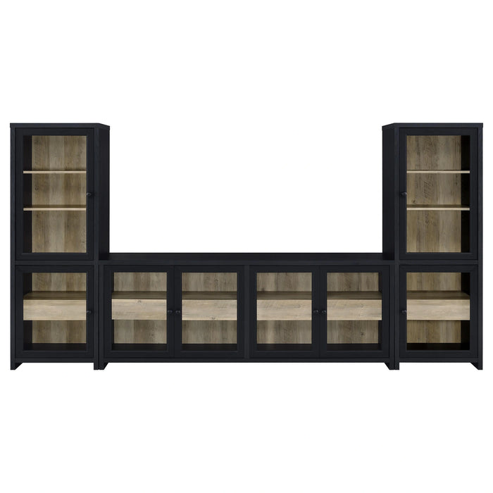 Denison Entertainment Center (TV Stand and 2 Media Tower)