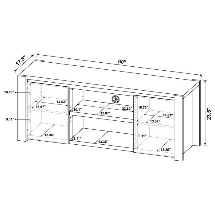 Laurelton Entertainment Center (TV Stand and 2 Media Tower)