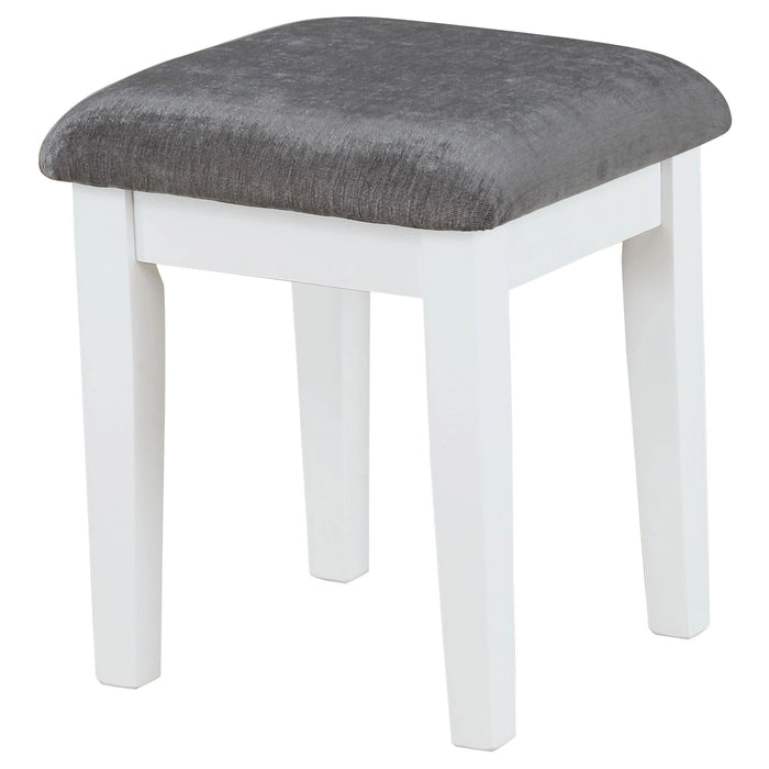 Elijah Makeup Vanity Table with LED Mirror and Stool Set