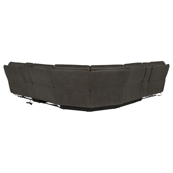 Marcell Modular Power Reclining Sectional - Bobby Furniture (Gaithersburg, MD)