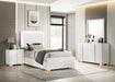 Marceline Bedroom Set with LED Headboard White image