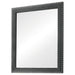 Melody Rectangular Upholstered Dresser Mirror Grey image