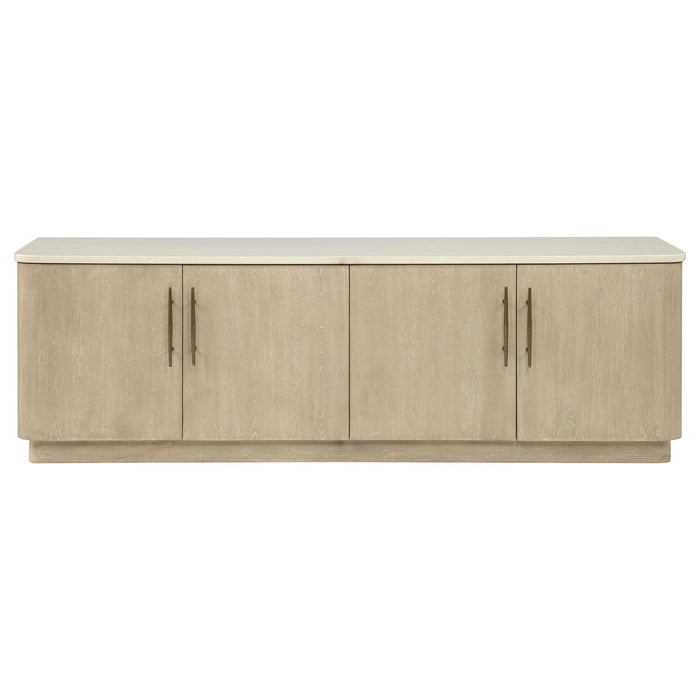 Lucaire 4-Door TV Stand - Bobby Furniture (Gaithersburg, MD)