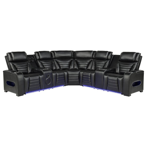 Zuma Dual Power Reclining Sectional Sofa - Bobby Furniture (Gaithersburg, MD)