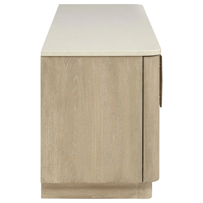 Lucaire 4-Door TV Stand - Bobby Furniture (Gaithersburg, MD)