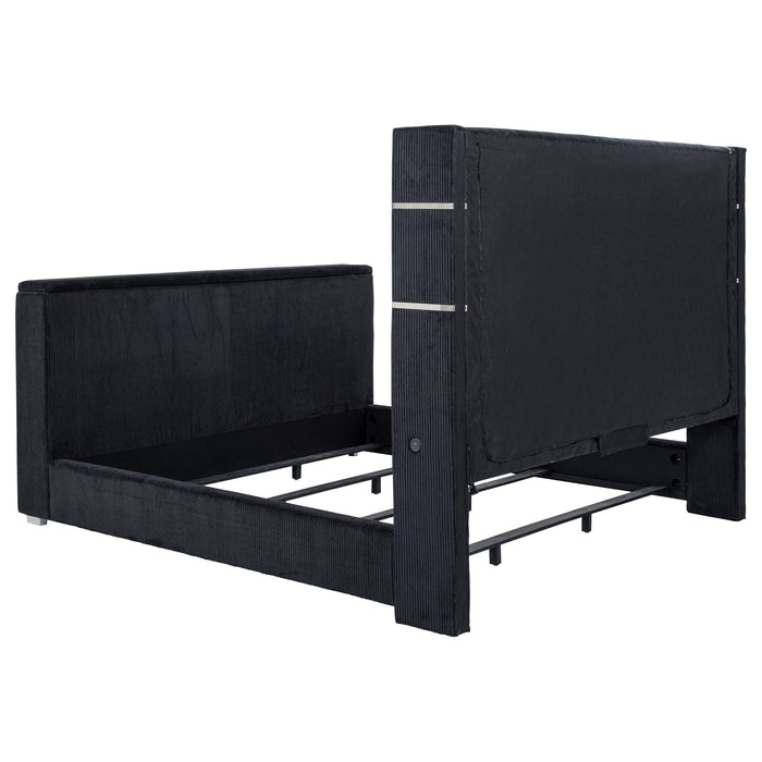 Tisdall Wingback TV Bed with Flame Visualizer