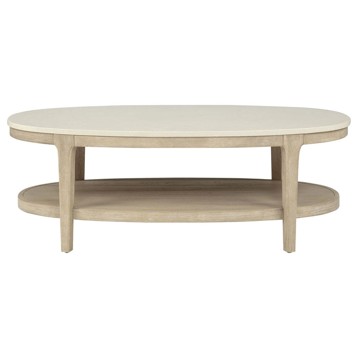 Lucaire Oval Coffee Table - Bobby Furniture (Gaithersburg, MD)