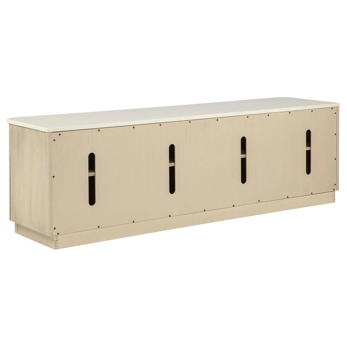Lucaire 4-Door TV Stand - Bobby Furniture (Gaithersburg, MD)