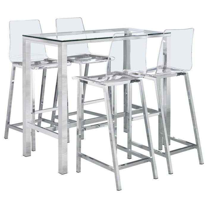Tolbert Bar Table Set (Table and 4 Stool)