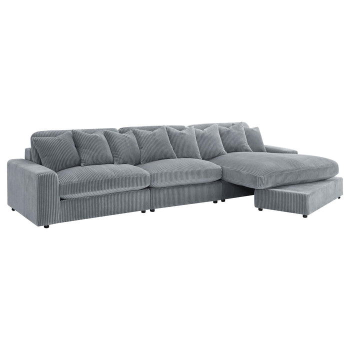 Blaine Upholstered Reversible Chaise Sectional Sofa