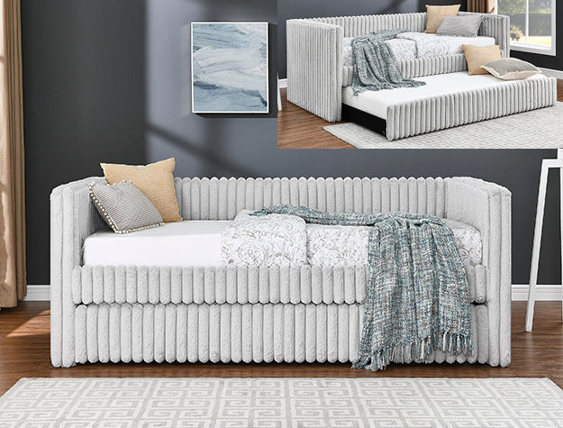 HAILEY DAYBED ARM(L&R) LIGHT GREY