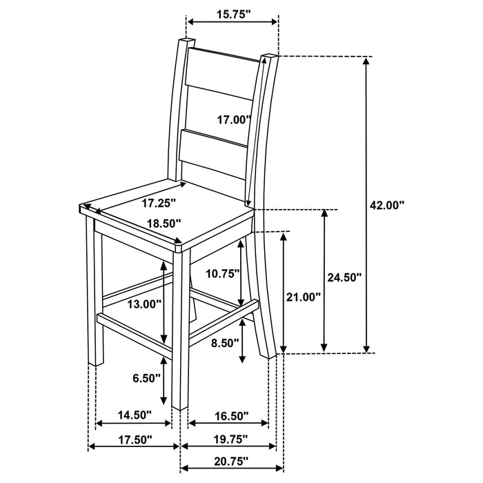 Cardova Counter Height Dining Set (Table and 4 Chair)