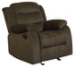 Rodman Upholstered Glider Recliner Chocolate image