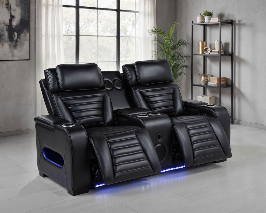 Zuma Dual Power Reclining Loveseat