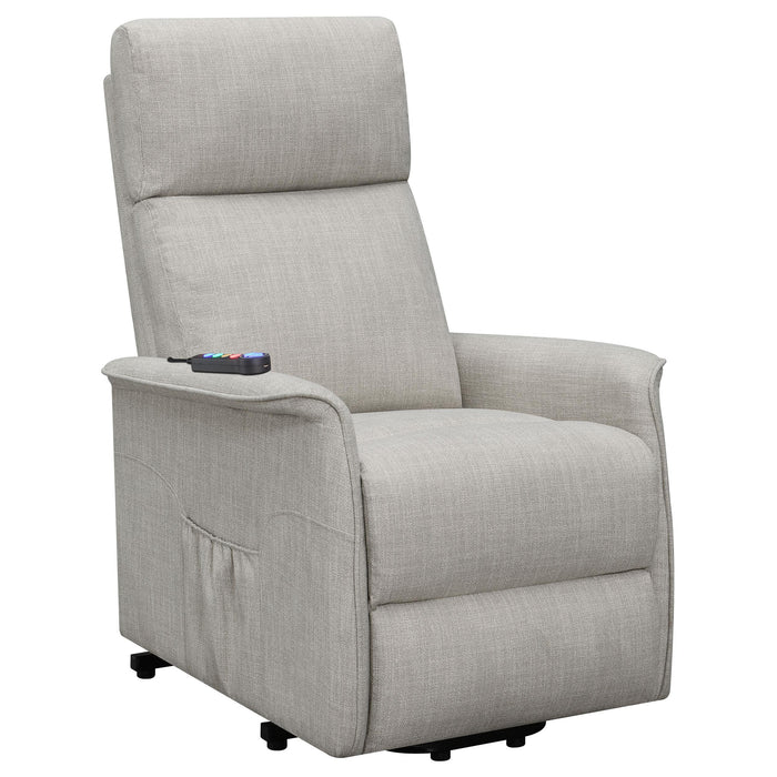 Herrera Power Lift Recliner with Wired Remote Beige image