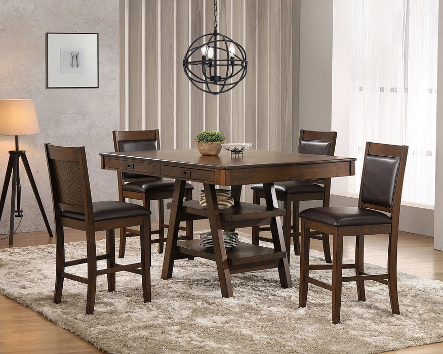 Dewey Counter Height Dining Set (Table and 4 Chair)