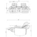Madden Manual Theater Seating Set - Bobby Furniture (Gaithersburg, MD)