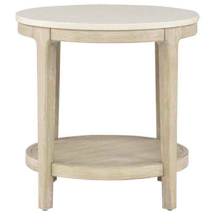 Lucaire Round End Table - Bobby Furniture (Gaithersburg, MD)