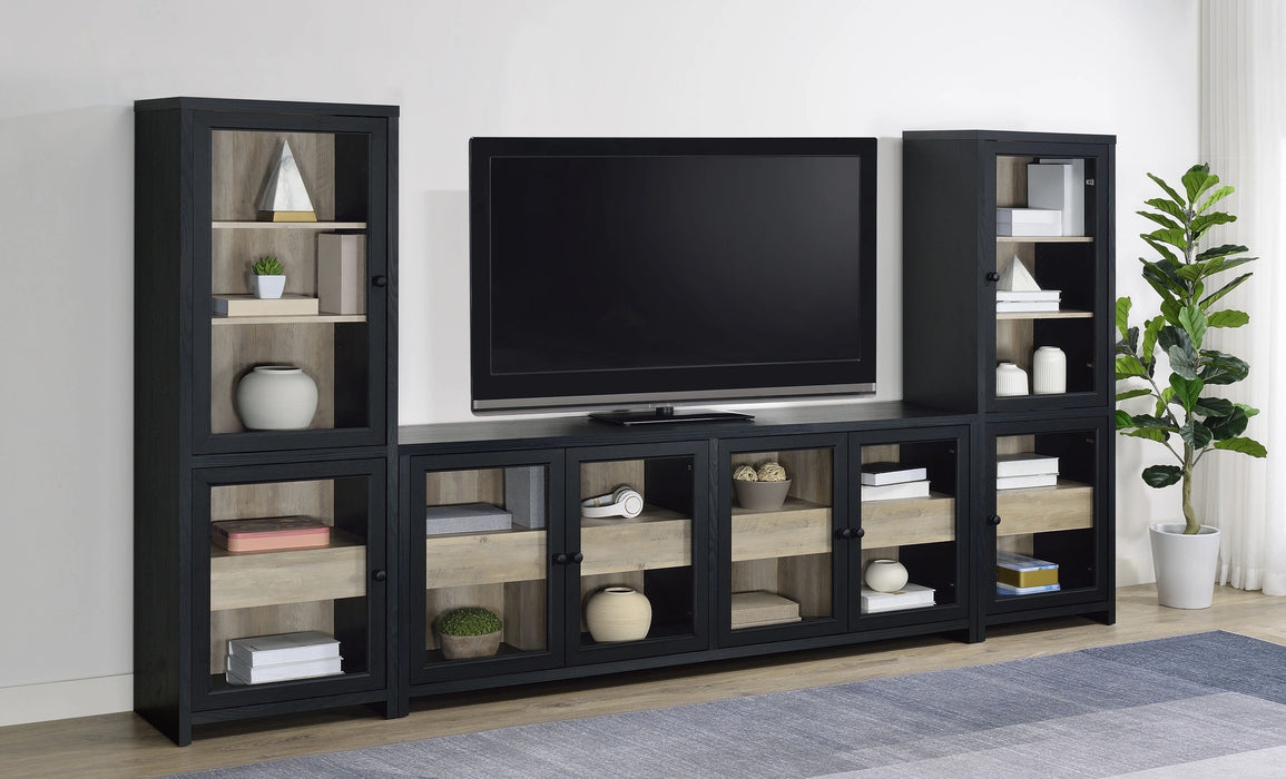 Denison Entertainment Center (TV Stand and 2 Media Tower)