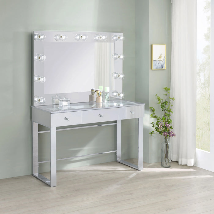 Umbridge Makeup Vanity Table with LED Mirror Set