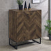 Carolyn 2-door Accent Cabinet Rustic Oak and Gunmetal image