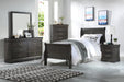 Louis Philippe Dark Gray Twin Bed - Bobby Furniture (Gaithersburg, MD)