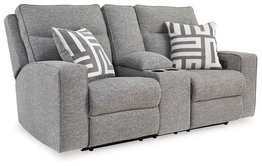 Biscoe Power Reclining Loveseat - Bobby Furniture (Gaithersburg, MD)
