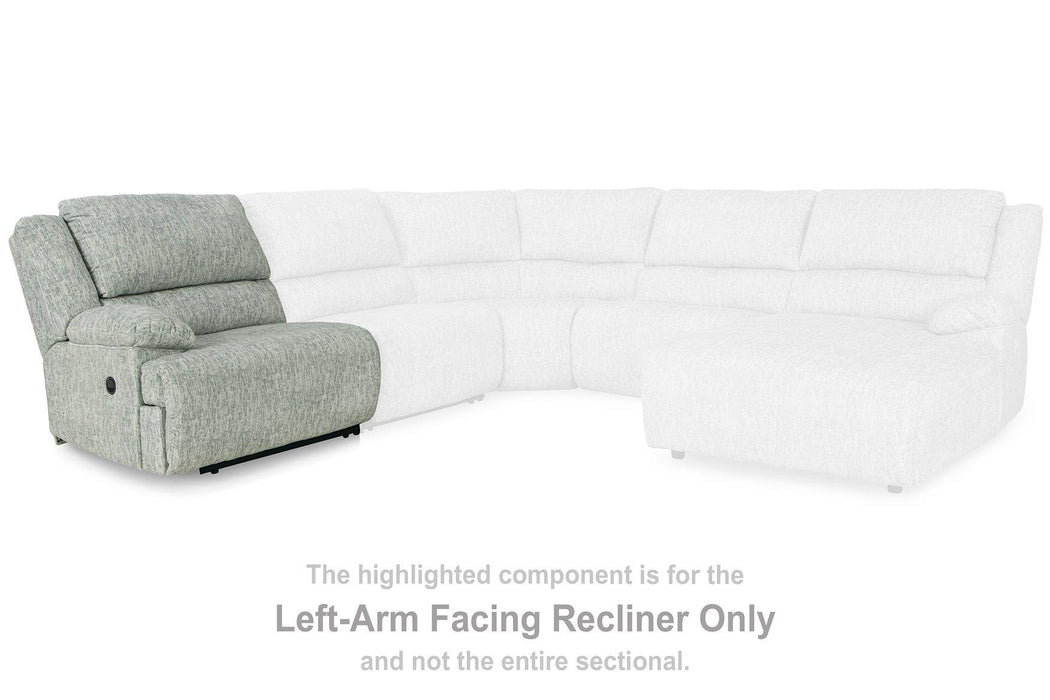 McClelland Reclining Sectional Loveseat with Console