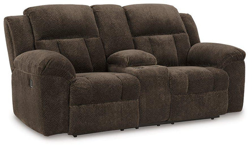Frohn Reclining Loveseat with Console - Bobby Furniture (Gaithersburg, MD)