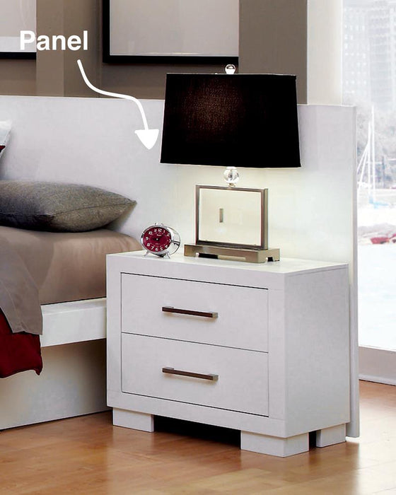 Jessica Nightstand Panels White (Set of 2) - Bobby Furniture (Gaithersburg, MD)