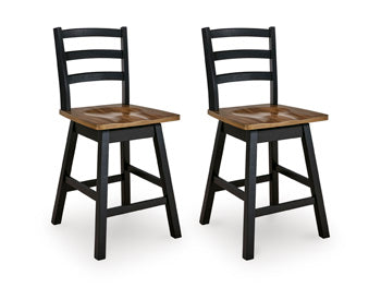 Wildenauer Counter Height Swivel Barstool - Bobby Furniture (Gaithersburg, MD)