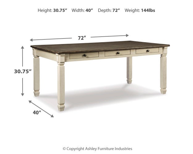 Bolanburg Dining Table - Bobby Furniture (Gaithersburg, MD)