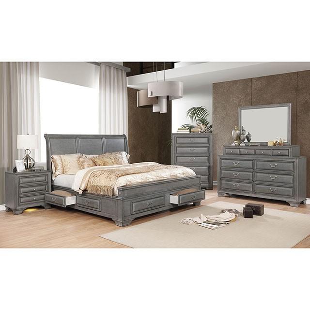 Brandt Gray Queen Bed