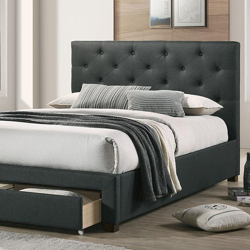 SYBELLA Queen Bed, Dark Gray image