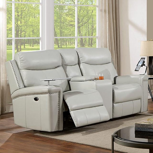 FLORINE Power Loveseat, Light Gray image