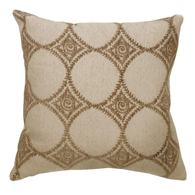 RIYA 18" X 18" Pillow, Beige (2/CTN)