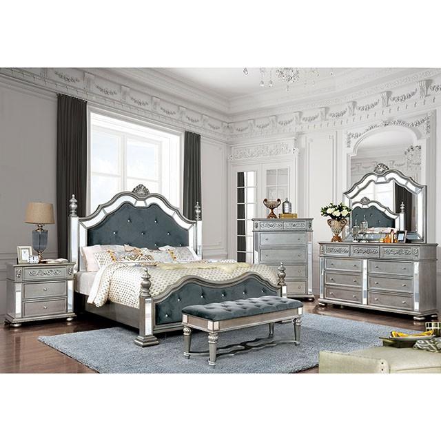 Azha Silver/Gray Queen Bed