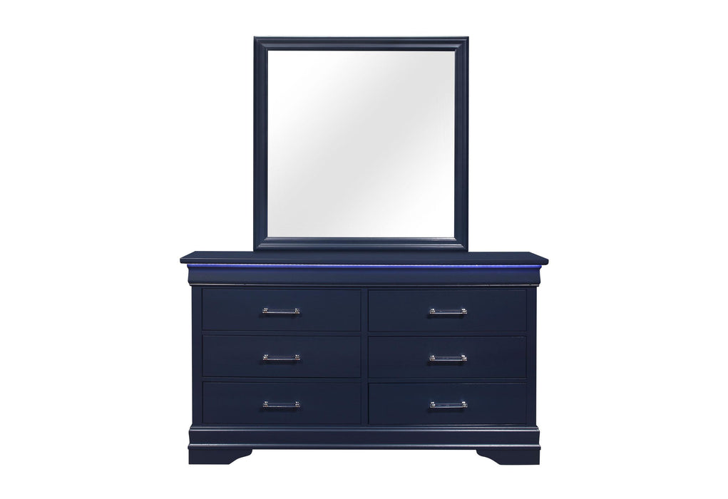CHARLIE BLUE DRESSER WITH LED