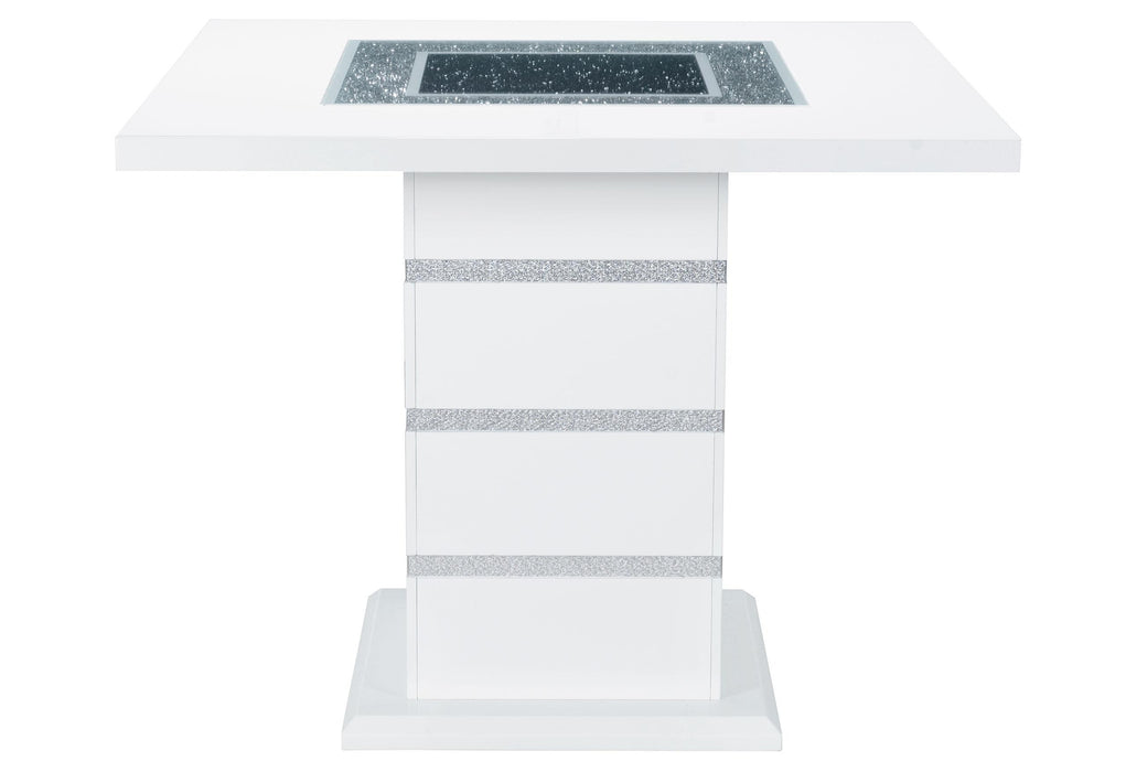 MONACO WHITE BAR TABLE - Bobby Furniture (Gaithersburg, MD)