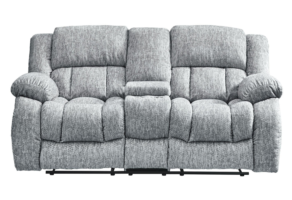 U250 GREY CONSOLE RECLINING LOVESEAT