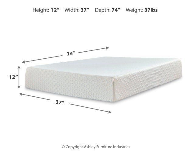 Chime 12 Inch Memory Foam Mattress in a Box - Bobby Furniture (Gaithersburg, MD)