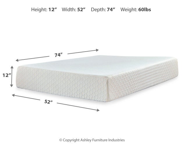 Chime 12 Inch Memory Foam Mattress in a Box - Bobby Furniture (Gaithersburg, MD)