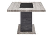 D8030 Dining Table with Storage Drawers and Storage Door