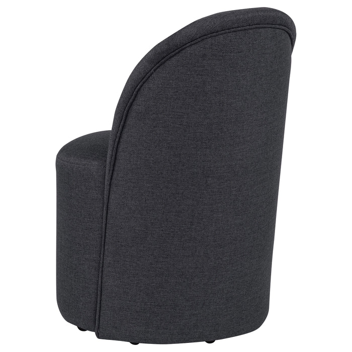 Aubrey Upholstered Barrel Dining Side Chair of 2