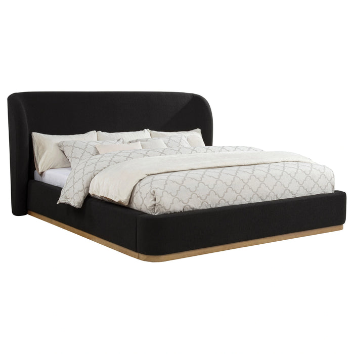 Blaire Upholstered Wingback Platform Bed