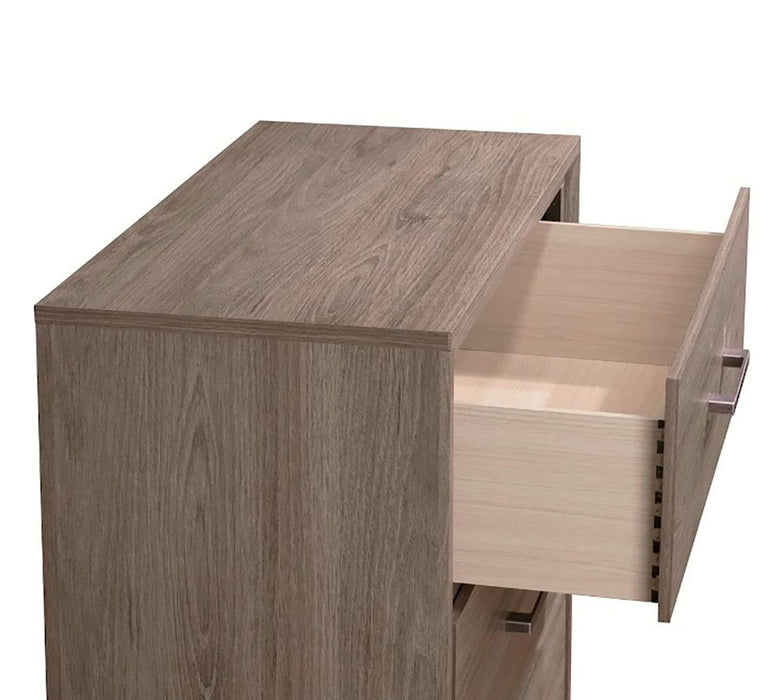 Crown Mark Furniture River 4 Drawer Chest in Brown