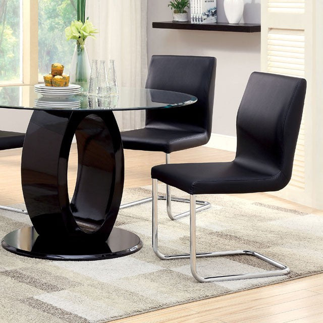 LODIA I Black Round Table image