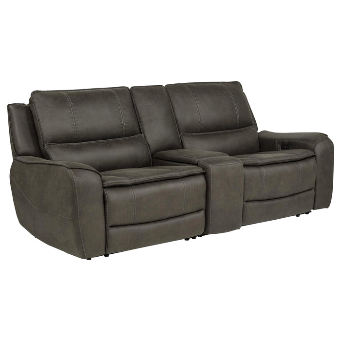 Marcell Power Reclining Loveseat - Bobby Furniture (Gaithersburg, MD)
