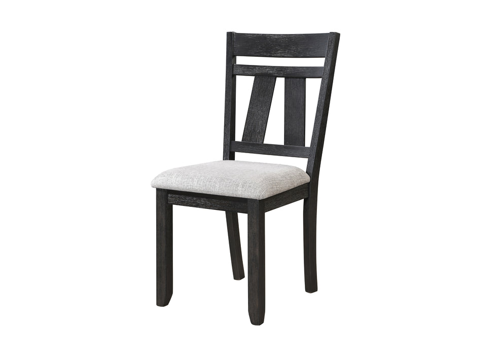 MARIBELLE SIDE CHAIR WHEAT CHARCOAL
